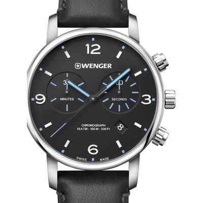 Wenger 01.1743.120 Urban Metropolitan Chronograph Herrenuhr 44mm 10ATM Wenger 01.1743.120 Urban Metropolitan Chronograph Herrenuhr 44mm 10ATM