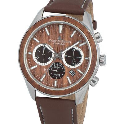 Jacques Lemans 1-2115B Eco Power Wood Herrenuhr 44mm 10ATM Jacques Lemans 1-2115B Eco Power Wood Herrenuhr 44mm 10ATM