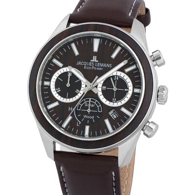 Jacques Lemans 1-2115C Eco Power Wood Herrenuhr 44mm 10ATM Jacques Lemans 1-2115C Eco Power Wood Herrenuhr 44mm 10ATM
