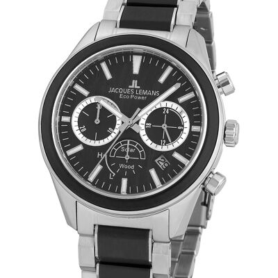 Jacques Lemans 1-2115I Eco Power Wood Herrenuhr 44mm 10ATM Jacques Lemans 1-2115I Eco Power Wood Herrenuhr 44mm 10ATM