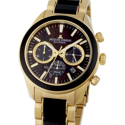 Jacques Lemans 1-2115L Eco Power Wood Herrenuhr 44mm 10ATM Jacques Lemans 1-2115L Eco Power Wood Herrenuhr 44mm 10ATM
