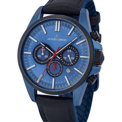 Jacques Lemans 1-2119C Liverpool Chronograph Herrenuhr 44mm 10ATM Jacques Lemans 1-2119C Liverpool Chronograph Herrenuhr 44mm 10ATM
