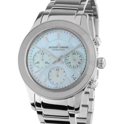 Jacques Lemans 1-2151K Venice Damenuhr Chronograph 38mm 5ATM Jacques Lemans 1-2151K Venice Damenuhr Chronograph 38mm 5ATM