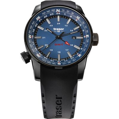 Traser H3 109743 P68 Pathfinder GMT Herrenuhr 46mm 10ATM Traser H3 109743 P68 Pathfinder GMT Herrenuhr 46mm 10ATM