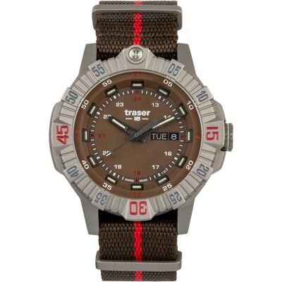 Traser H3 110669 Tactical Braun Titan Herrenuhr 46mm 20ATM Traser H3 110669 Tactical Braun Titan Herrenuhr 46mm 20ATM