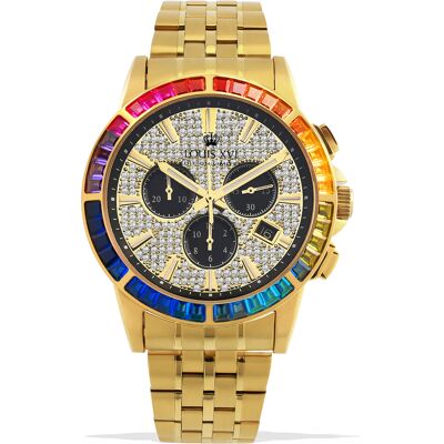 Louis XVI LXVI1120 Majeste Iced Out Chronograph Herrenuhr 43mm 5ATM Louis XVI LXVI1120 Majeste Iced Out Chronograph Herrenuhr 43mm 5ATM