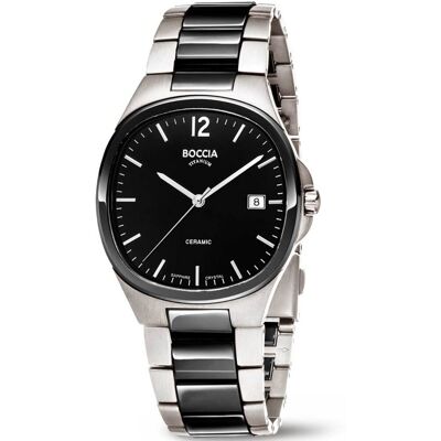 Boccia 3668-01 Herrenuhr Titanium Saphirglas Keramik 38mm 5ATM Boccia 3668-01 Herrenuhr Titanium Saphirglas Keramik 38mm 5ATM
