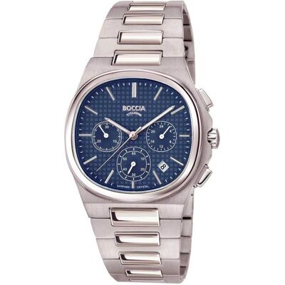 Boccia 3740-01 Herrenuhr Titanium Saphirglas Chronograph 39mm 5ATM Boccia 3740-01 Herrenuhr Titanium Saphirglas Chronograph 39mm 5ATM
