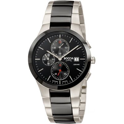 Boccia 3748-01 Herrenuhr Chronograph Keramik Titanium 39mm 5ATM Boccia 3748-01 Herrenuhr Chronograph Keramik Titanium 39mm 5ATM