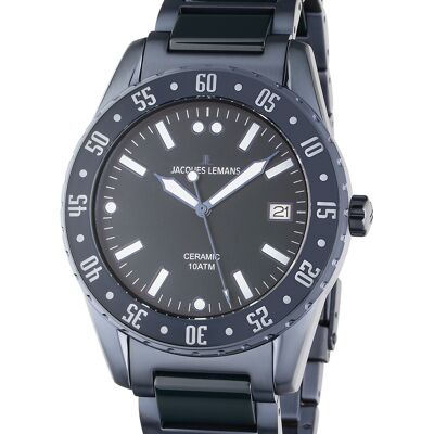 Jacques Lemans 42-10E Liverpool Ceramic Herrenuhr 42mm 10ATM Jacques Lemans 42-10E Liverpool Ceramic Herrenuhr 42mm 10ATM