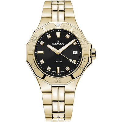 Edox 53020-37JM-NID Delfin Diver Damenuhr 38mm 20ATM Edox 53020-37JM-NID Delfin Diver Damenuhr 38mm 20ATM