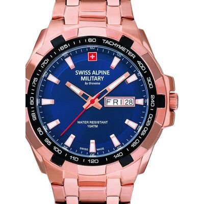 Swiss Alpine Military 7043.1165 Day-Date Herrenuhr 42mm 10ATM Swiss Alpine Military 7043.1165 Day-Date Herrenuhr 42mm 10ATM