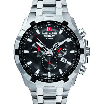 Swiss Alpine Military 7043.9137 Chronograph Herrenuhr 46mm 10ATM Swiss Alpine Military 7043.9137 Chronograph Herrenuhr 46mm 10ATM