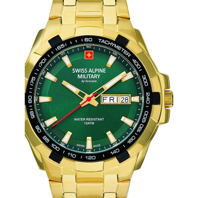 Swiss Alpine Military 7043.1114 Day-Date Herrenuhr 42mm 10ATM Swiss Alpine Military 7043.1114 Day-Date Herrenuhr 42mm 10ATM