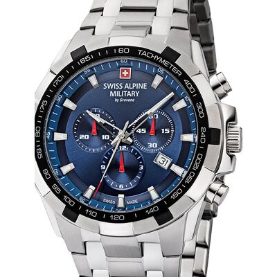 Swiss Alpine Military 7043.9235 Saphirglas Chronograph Herrenuhr 46mm 10ATM Swiss Alpine Military 7043.9235 Saphirglas Chronograph Herrenuhr 46mm 10ATM