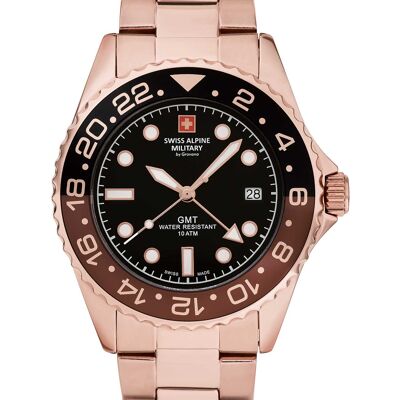 Swiss Alpine Military 7052.1164 GMT Diver Herrenuhr 42mm 10ATM Swiss Alpine Military 7052.1164 GMT Diver Herrenuhr 42mm 10ATM