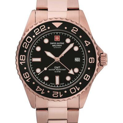 Swiss Alpine Military 7052.1167 GMT Diver Herrenuhr 42mm 10ATM Swiss Alpine Military 7052.1167 GMT Diver Herrenuhr 42mm 10ATM