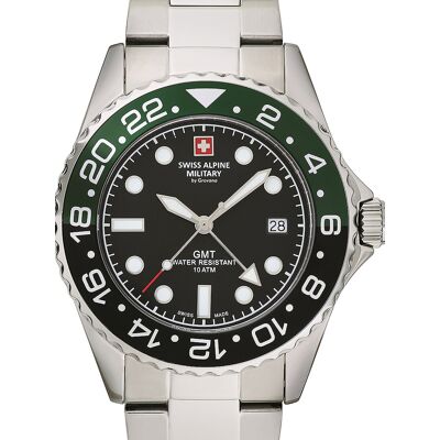 Swiss Alpine Military 7052.1138 Herrenuhr GMT 42mm 10ATM Swiss Alpine Military 7052.1138 Herrenuhr GMT 42mm 10ATM