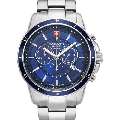 Swiss Alpine Military 7089.9135 Chronograph Herrenuhr 44mm 10ATM Swiss Alpine Military 7089.9135 Chronograph Herrenuhr 44mm 10ATM