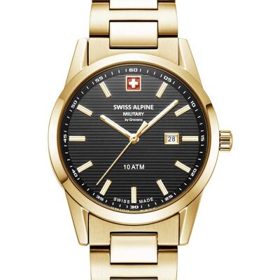 Swiss Alpine Military 7767.1117 Damenuhr Argos gold schwarz 34mm 10ATM Swiss Alpine Military 7767.1117 Damenuhr Argos gold schwarz 34mm 10ATM