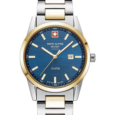 Swiss Alpine Military 7767.1145 Damenuhr Argos bicolor blau 34mm 10ATM Swiss Alpine Military 7767.1145 Damenuhr Argos bicolor blau 34mm 10ATM