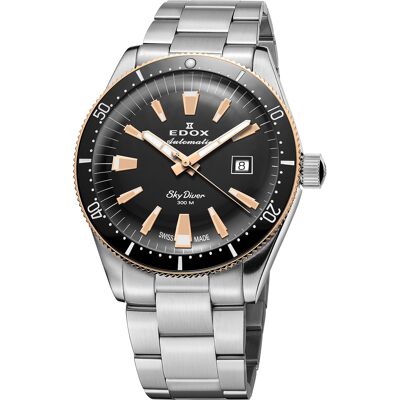 Edox 80126-357RNM-NIRB Skydiver Automatik Limited Edition Herrenuhr 42mm Edox 80126-357RNM-NIRB Skydiver Automatik Limited Edition Herrenuhr 42mm