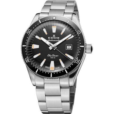 Edox 80131-3NM-NIB Skydiver Automatik Damenuhr 38mm 30ATM Edox 80131-3NM-NIB Skydiver Automatik Damenuhr 38mm 30ATM