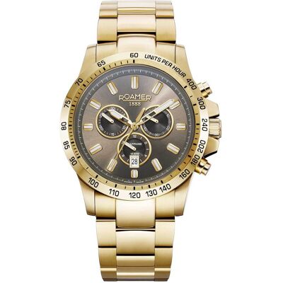 Roamer 861837 48 55 20 Herrenuhr Rimini Chronograph 45mm 10ATM Roamer 861837 48 55 20 Herrenuhr Rimini Chronograph 45mm 10ATM
