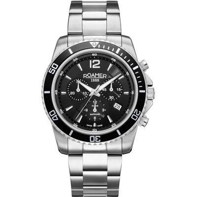 Roamer 862837 41 55 20 Herrenuhr Nautic Chrono 100 Chronograph 43mm 10ATM Roamer 862837 41 55 20 Herrenuhr Nautic Chrono 100 Chronograph 43mm 10ATM