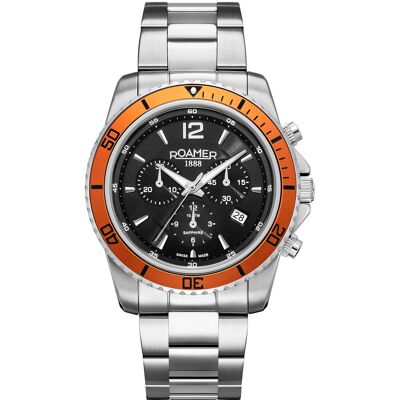 Roamer 862837 41 65 20 Herrenuhr Nautic Chrono 100 Chronograph 43mm 10ATM Roamer 862837 41 65 20 Herrenuhr Nautic Chrono 100 Chronograph 43mm 10ATM