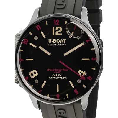 U-Boat 8839 Capsoil Doppiotempo SS GMT Herrenuhr 45mm 10ATM U-Boat 8839 Capsoil Doppiotempo SS GMT Herrenuhr 45mm 10ATM