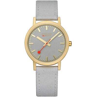 Mondaine A660.30314.80SBU Damenuhr Classic Grau und Gold 36mm 3ATM Mondaine A660.30314.80SBU Damenuhr Classic Grau und Gold 36mm 3ATM