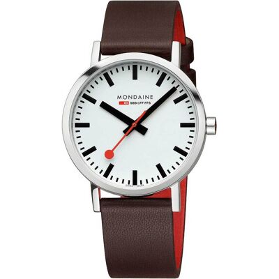 Mondaine A660.30360.11SBGV Herrenuhr Classic SBB vegan 40mm 3ATM Mondaine A660.30360.11SBGV Herrenuhr Classic SBB vegan 40mm 3ATM