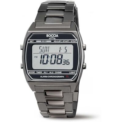 Boccia 3738-07 Herrenuhr Titanium Digital Chronograph 37mm 5ATM Boccia 3738-07 Herrenuhr Titanium Digital Chronograph 37mm 5ATM