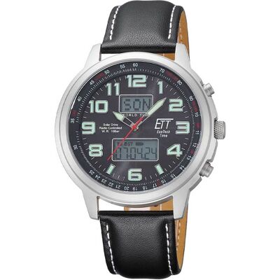 ECO ETT EGS-11301-22L Solar Drive Funkuhr Hunter II Chronograph Herrenuhr ECO ETT EGS-11301-22L Solar Drive Funkuhr Hunter II Chronograph Herrenuhr