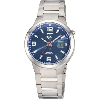 ETT Eco Tech Time EGT-11709-32M Herrenuhr Funk Solar Drive Everest Gents Titan 41mm 5ATM ETT Eco Tech Time EGT-11709-32M Herrenuhr Funk Solar Drive Everest Gents Titan 41mm 5ATM