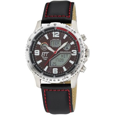 ETT Eco Tech Time EGT-11718-22L Herrenuhr Funk Solar Drive Professional Chronograph Titan 45mm 10ATM ETT Eco Tech Time EGT-11718-22L Herrenuhr Funk Solar Drive Professional Chronograph Titan 45mm 10ATM