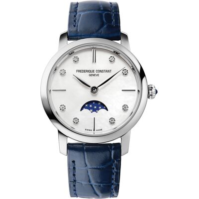 Frederique Constant FC-206MPWD1S6 Slimline Moonphase Damenuhr Frederique Constant FC-206MPWD1S6 Slimline Moonphase Damenuhr