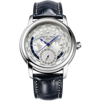 Frederique Constant FC-718WM4H6 Herrenuhr Manufacture Classic Worldtimer 42mm 5ATM Frederique Constant FC-718WM4H6 Herrenuhr Manufacture Classic Worldtimer 42mm 5ATM