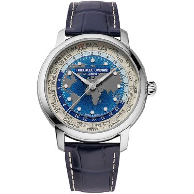 Frederique Constant FC-719BLW3H6 Herrenuhr Classic Worldtimer Automatik 40mm 5ATM Frederique Constant FC-719BLW3H6 Herrenuhr Classic Worldtimer Automatik 40mm 5ATM