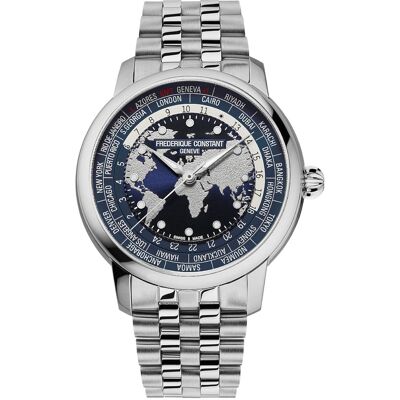Frederique Constant FC-719NN3H6B Herrenuhr Classic Worldtimer Automatik 40mm 5ATM Frederique Constant FC-719NN3H6B Herrenuhr Classic Worldtimer Automatik 40mm 5ATM