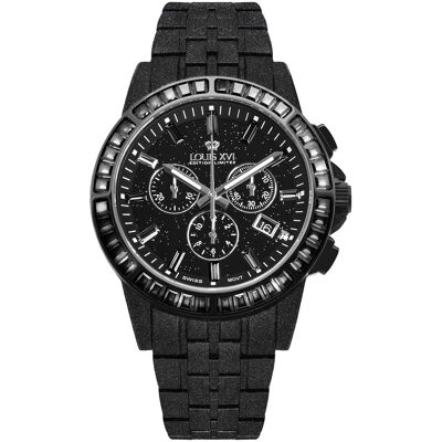 Louis XVI LXVI1184 Herrenuhr Majesté Frosted Iced Out Chronograph 43mm 10ATM Louis XVI LXVI1184 Herrenuhr Majesté Frosted Iced Out Chronograph 43mm 10ATM