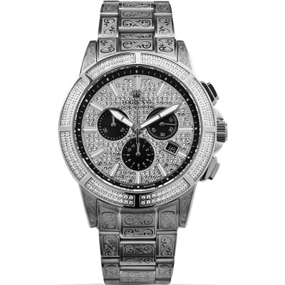Louis XVI LXVI1127 Majeste Iced Out Chronograph Herrenuhr 43mm Louis XVI LXVI1127 Majeste Iced Out Chronograph Herrenuhr 43mm