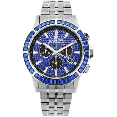 Louis XVI XLXVI1133 Herrenuhr Majesté Iced Out Baguette Chronograph 43mm 5ATM Louis XVI XLXVI1133 Herrenuhr Majesté Iced Out Baguette Chronograph 43mm 5ATM