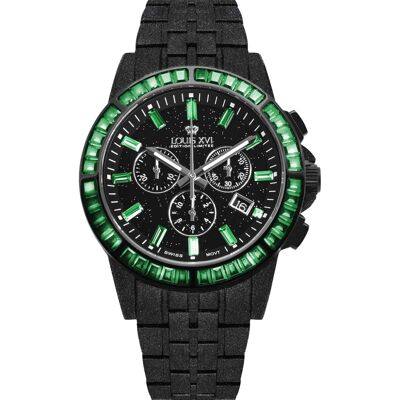 Louis XVI LXVI1182 Herrenuhr Majeste Frosted Iced Out Chrono Limited 43mm 10ATM Louis XVI LXVI1182 Herrenuhr Majeste Frosted Iced Out Chrono Limited 43mm 10ATM