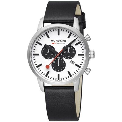 Mondaine MSD.41410.LBV Herrenuhr SBB Neo Chronograph 41mm 5ATM Mondaine MSD.41410.LBV Herrenuhr SBB Neo Chronograph 41mm 5ATM