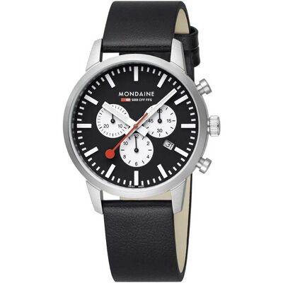 Mondaine MSD.41420.LBV Herrenuhr SBB Neo Chronograph 41mm 5ATM Mondaine MSD.41420.LBV Herrenuhr SBB Neo Chronograph 41mm 5ATM