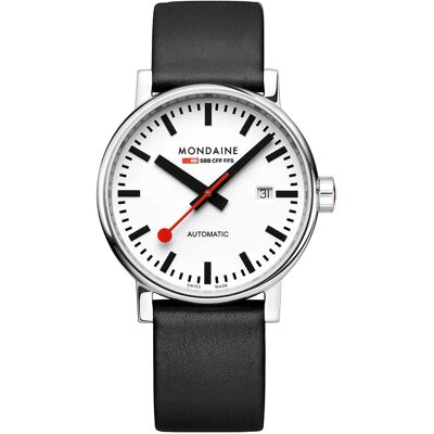 Mondaine MSE.40610.LBV Herrenuhr Evo2 Automatik 40mm 5ATM Mondaine MSE.40610.LBV Herrenuhr Evo2 Automatik 40mm 5ATM