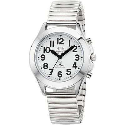 Master Time MTLA-10706-60M sprechende Damen-Funkuhr Zugband Damenuhr 38mm Master Time MTLA-10706-60M sprechende Damen-Funkuhr Zugband Damenuhr 38mm