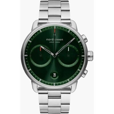 Nordgreen PI42SI3LSIGS Herrenuhr Pioneer Chronograph 42mm 10ATM Nordgreen PI42SI3LSIGS Herrenuhr Pioneer Chronograph 42mm 10ATM